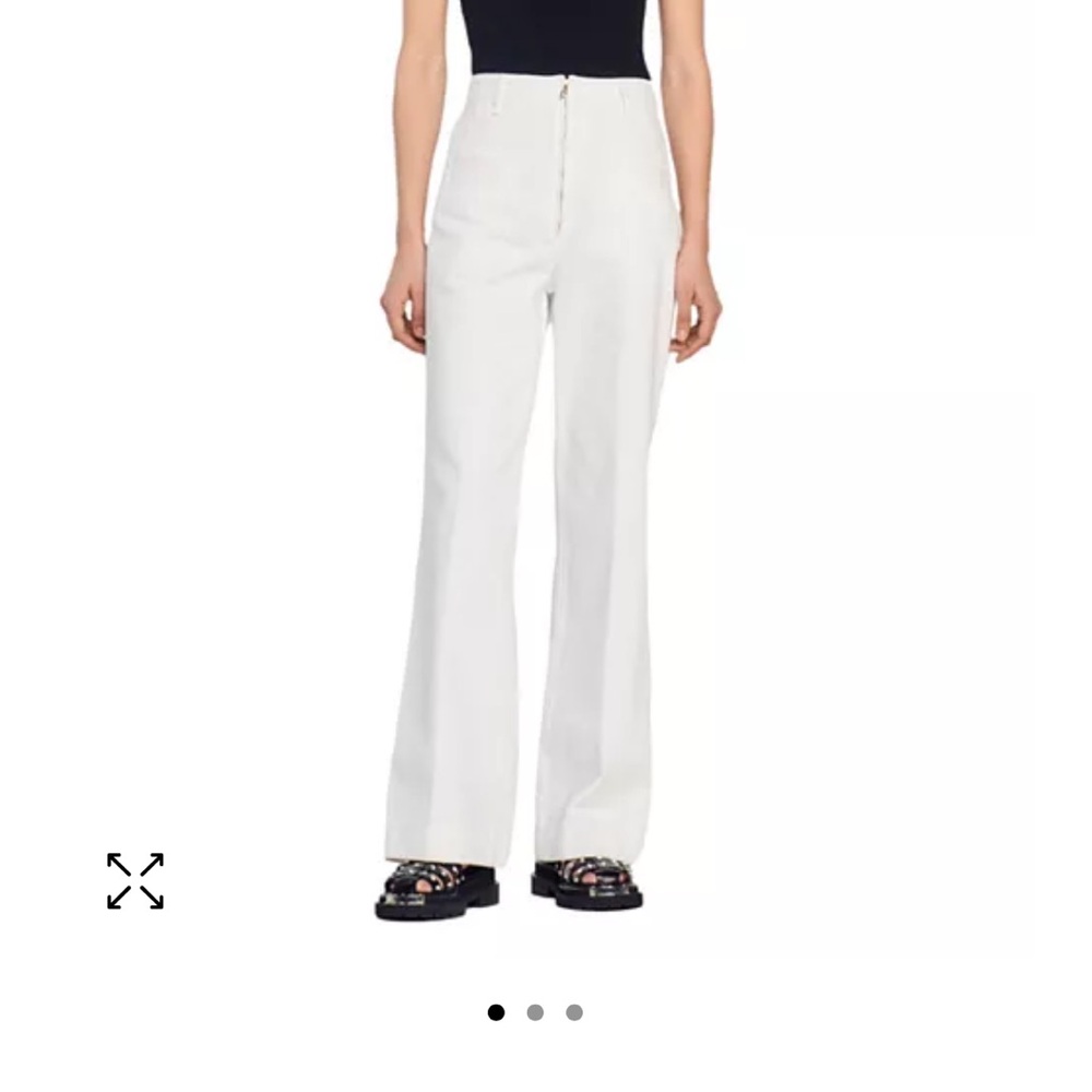 Sandro white bari jeans nwt